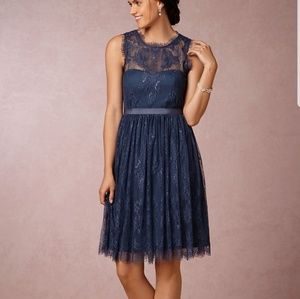 BHLDN Anthropologie Celia dress with beaded belt, size 2